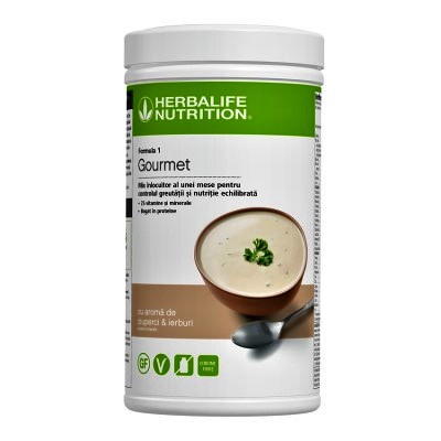Herbalife Formula 1 Gourmet Shake mix nutritiv ciuperci si ierburi 550g